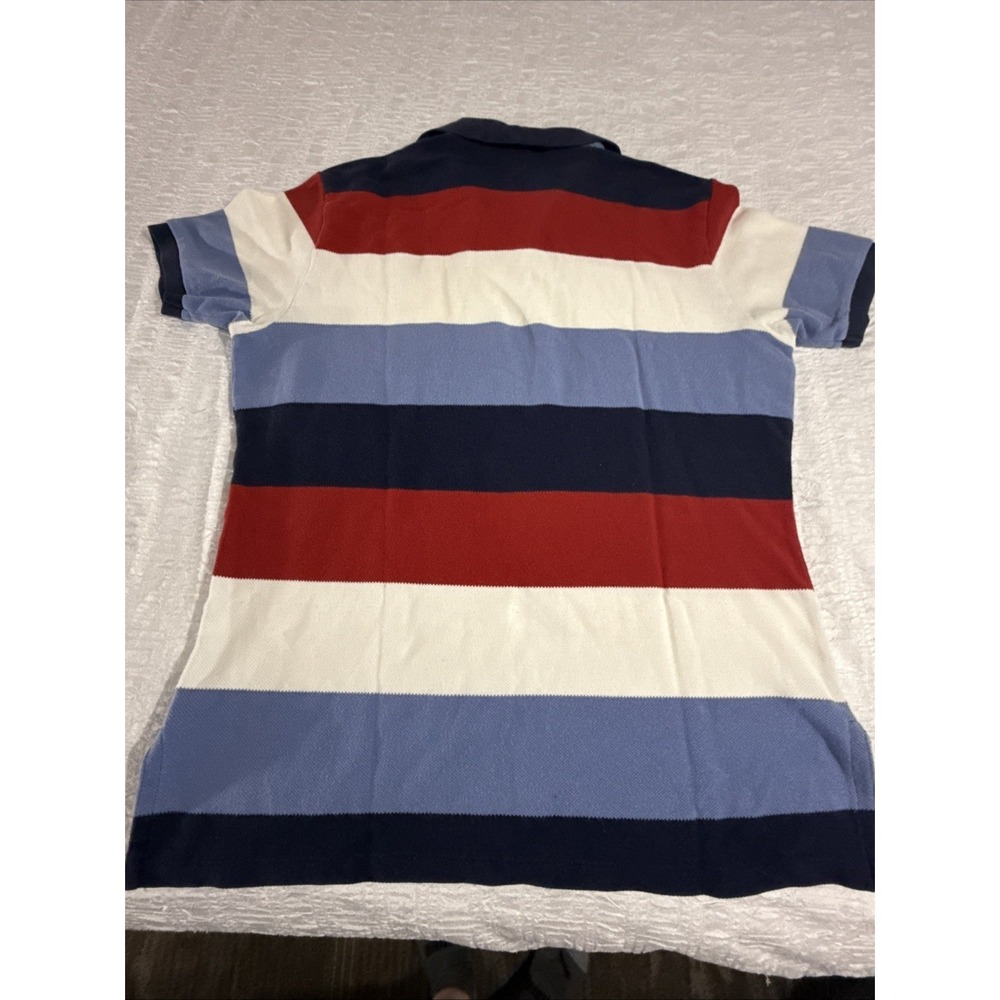 Rare Polo Ralph Lauren Rugby Shirt Mens XL Multicolor Striped Cotton Pony Soft - Picture 7 of 7